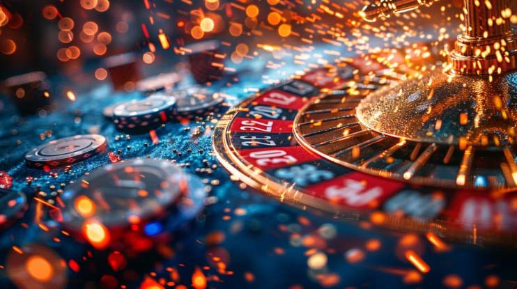 Permainan slot Starburst dengan simbol permata berwarna cerah dan antarmuka yang jelas